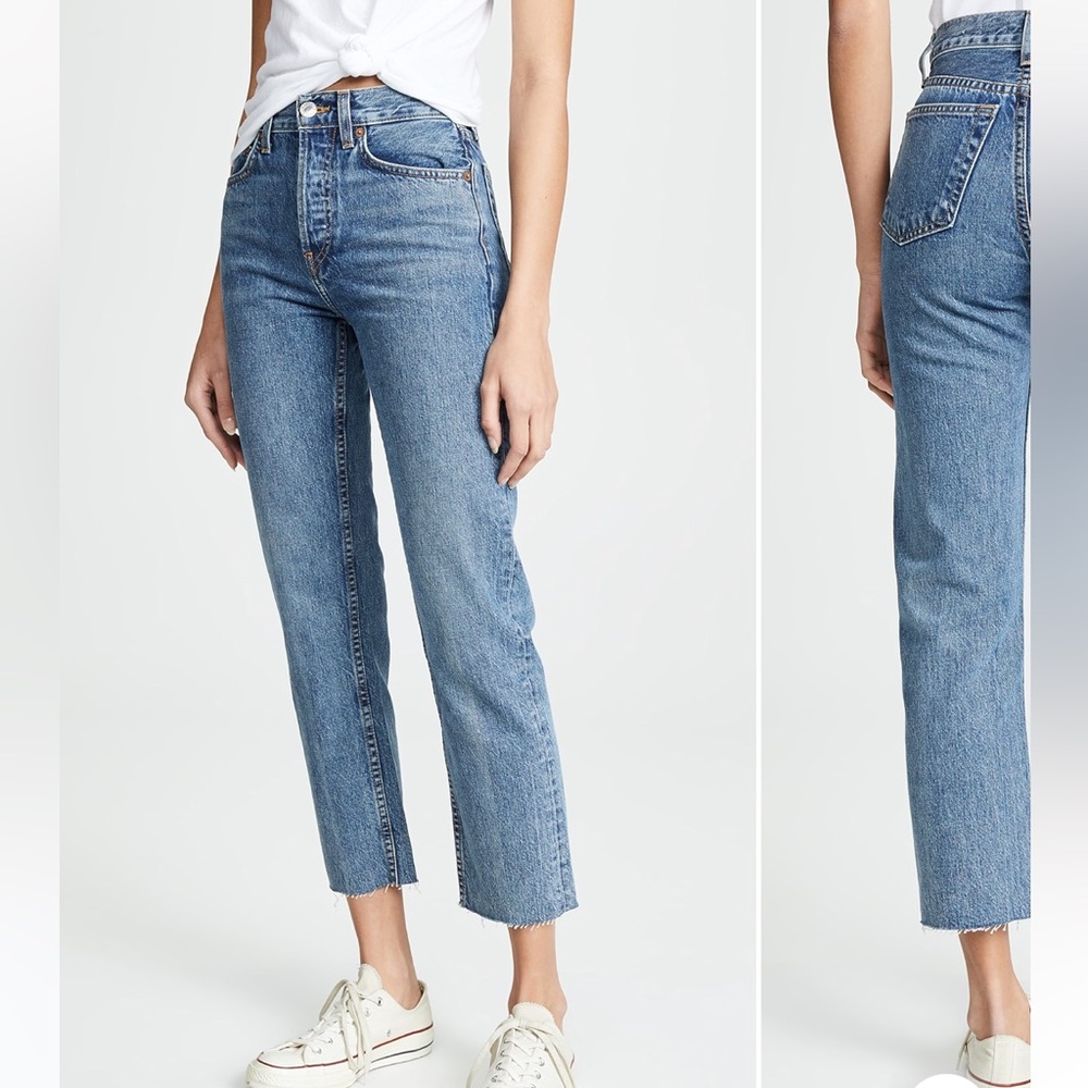 RE/DONE  70's STOVE PIPE JEANS SIZE 26